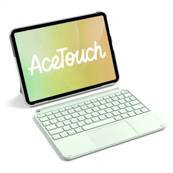 Custodia con tastiera Inateck KB04122 Keyboard Folio per iPad 11, QWERTZ, verde