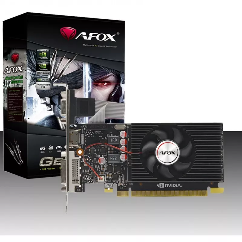 Scheda grafica AFOX AF240-1024D3L2 — NVIDIA GeForce GT 240, 1 GB GDDR3, 128-bit, PCIe 2.0