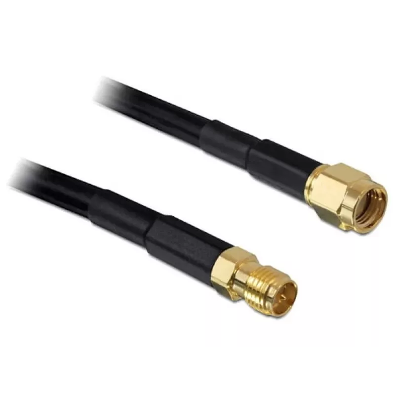 Cavo coassiale DeLOCK 2m RP-SMA CFD200 nero