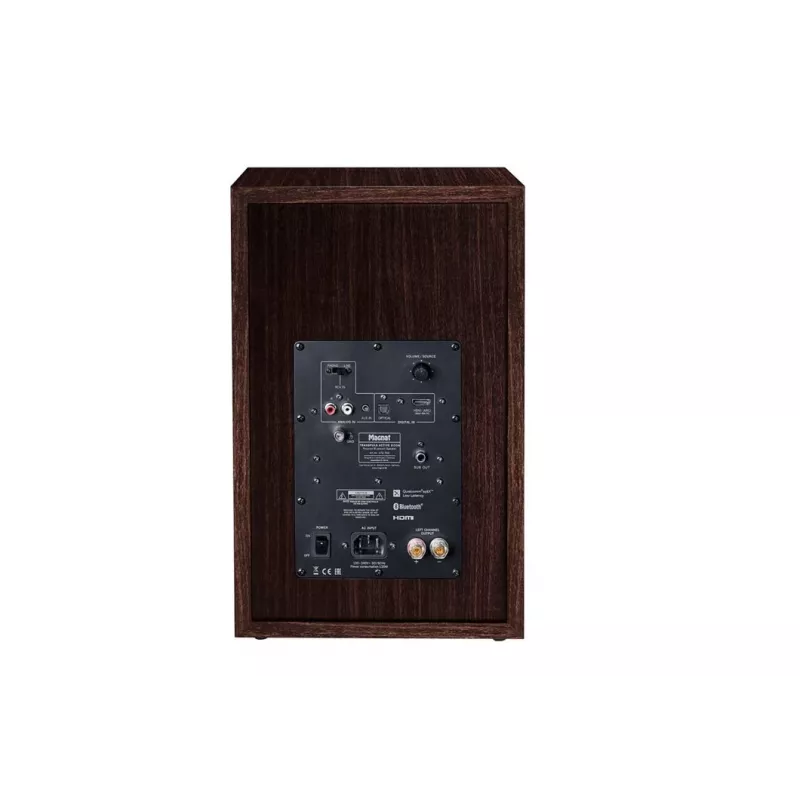 Diffusore da pavimento Magnat TRANSPULS 800A 2 vie con e senza fili 2×60 W, Bluetooth 5.0, HDMI, nero/marrone