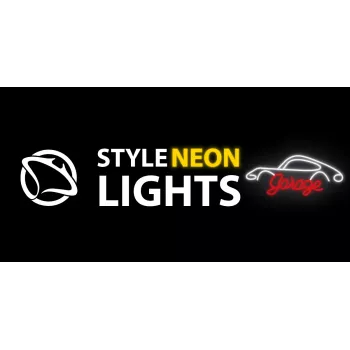 Lampada neon decorativa MANTA SNL95WH bianco-rosso — illuminazione bicolore in stile neon