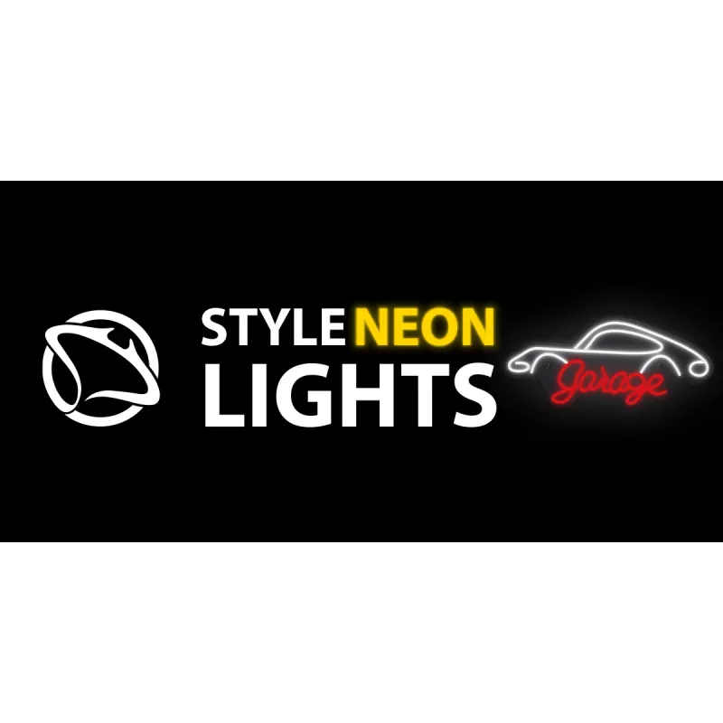Lampada neon decorativa MANTA SNL95WH bianco-rosso — illuminazione bicolore in stile neon