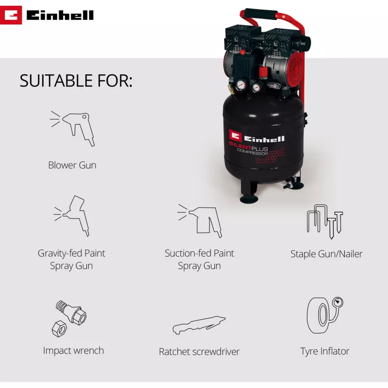 Compressore ad aria Einhell TE-AC 24 Silent 750 W 135 l/min