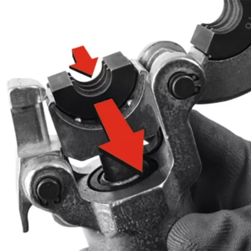 Yato PEX-AL-PEX pinza crimpatrice manuale con set da 8 ganasce
