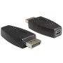 DeLOCK - adattatore DisplayPort - DisplayPort (M) a Mini DisplayPort (F) - nero