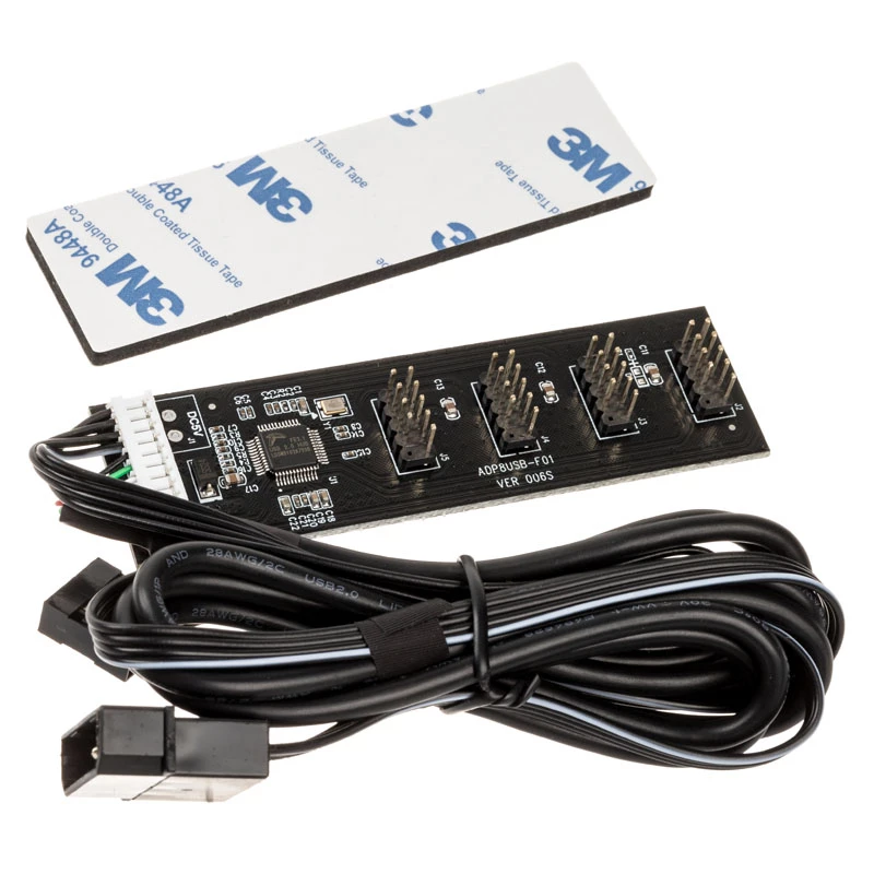 Scheda hub USB Kolink USB 2.0 con cavo USB e Molex da 60cm