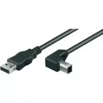 Wentronic Goobay cavo USB 2.0 Hi-Speed, nero, 1 m - connettore maschio USB 2.0 (Type-A) > connettore maschio USB 2.0 (Type-B) (93017)