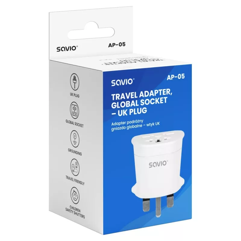 Savio AP-05 alimentatore per interni 2500 W bianco