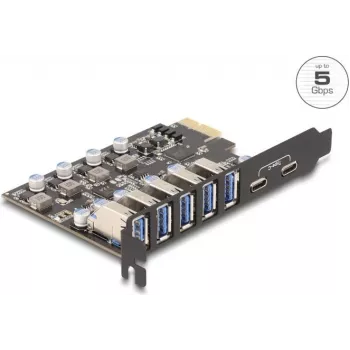 Scheda DELOCK PCI Express x1 90346 — 5 Gbit/s, 5 porte esterne