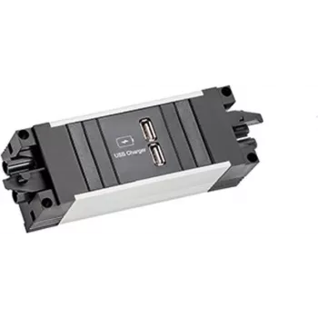Bachmann STEP ALU 1xUSB A/C 22W multipresa (906.10932)