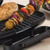 Grill elettrico Petra PT4366MBLKVDE nero con rivestimento antiaderente e temperatura regolabile
