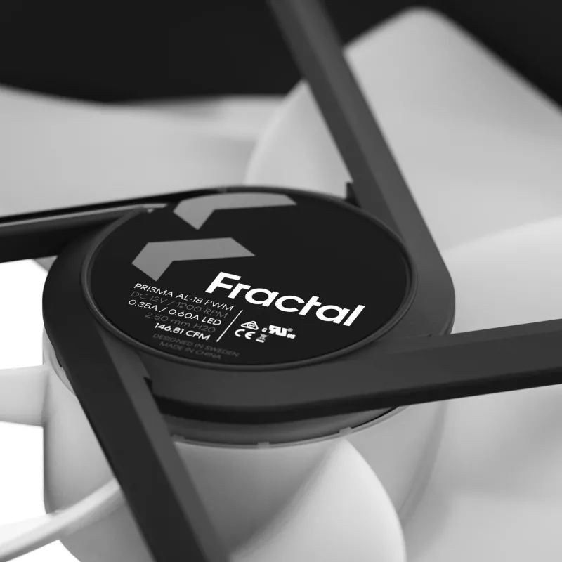 Ventola per case Fractal Design Prisma AL-18 ARGB PWM 180mm