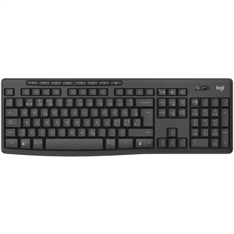 Logitech MK370 Combo for Business tastiera mouse inclusi ufficio RF Wireless + Bluetooth QWERTY Nordic grafite