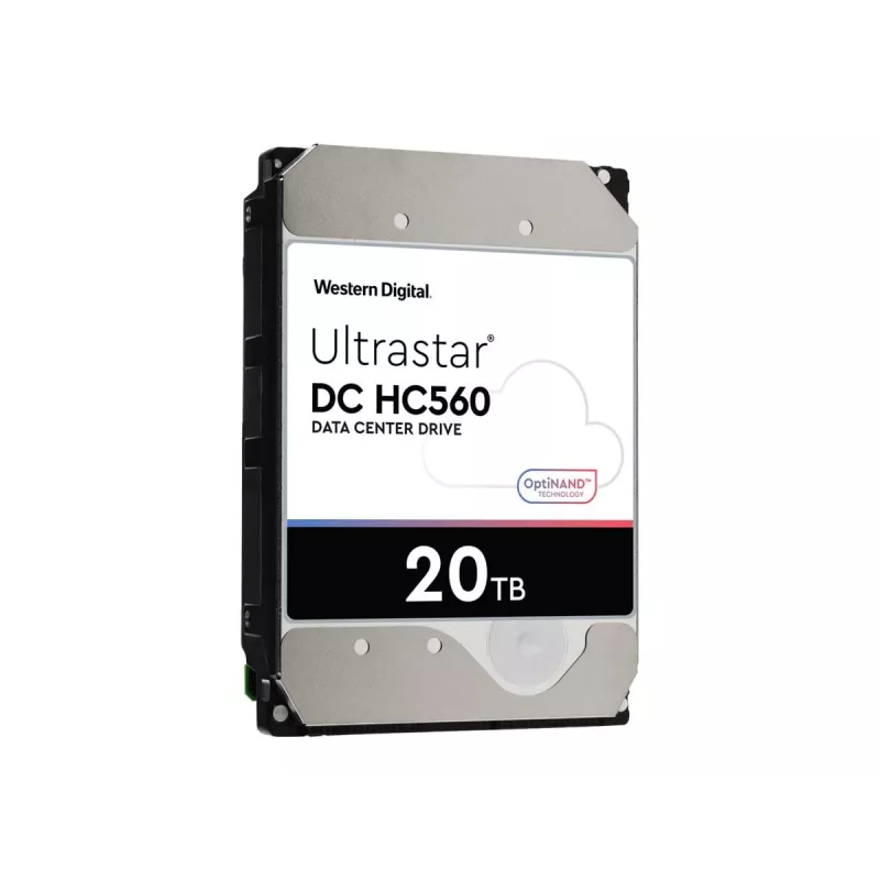 WD Ultrastar DC HC560 - disco rigido - 20TB - interno - 3.5 (8,9 cm) - SAS 12Gb/s - 7200 giri/min - buffer: 512MB (0F38652)