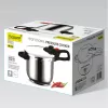 Pentola a pressione Maestro MR-2902, 6 L, argento