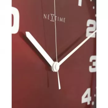 NeXtime orologio 3053ro Dash Red, Ø35 cm, da parete, rosso/argento