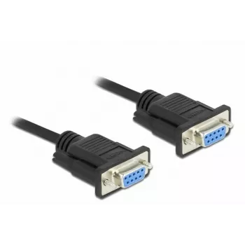Cavo seriale DeLOCK 86605 nero 2m RS-232 Sub-D9