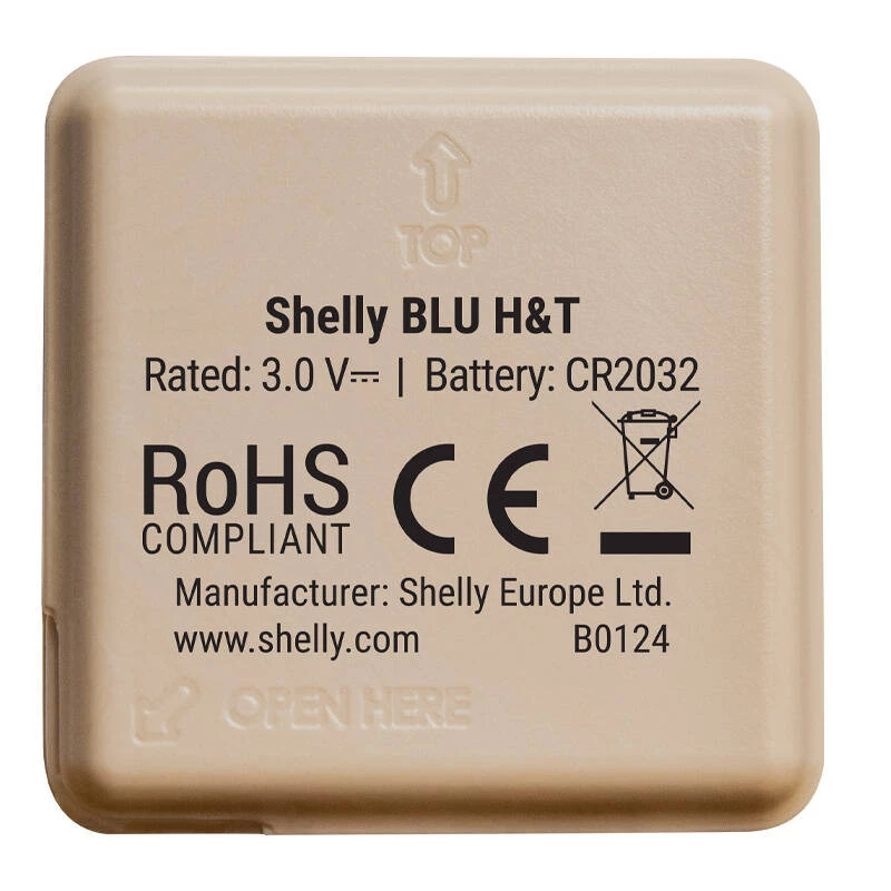 Sensore di temperatura e umidità Shelly BLU H&T (Mocha)