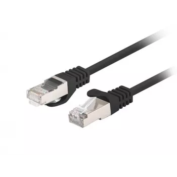 Cavo patch LANBERG Cat6 RJ-45 PCF6-20CC-0200-BK, 2 m, F/UTP, CCA, 250 MHz, 10 Gbit/s, nero
