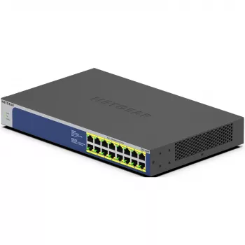 NETGEAR GS516PP Unmanaged Gigabit Ethernet (10/100/1000) Power over Ethernet (PoE) blu, grigio