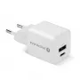 Caricabatterie da parete everActive SC-330Q con 1x USB-A e 1x USB-C, 20W, bianco