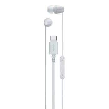 Sony IER-EX15C Cuffie con filo In-Ear Chiamate/Musica USB Type-C Bianco