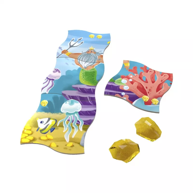 Gioco incontra puzzle - Caccia al tesoro nell'oceano, gioco da tavolo