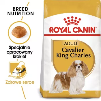 Cibo secco per cani Royal Canin Cavalier King Charles Adult 1,5 kg — pollo, razza piccola, pelle e pelo, supporto cardiaco