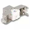DeLOCK modulo keystone RJ45 connettore femmina a LSA Cat.6A con LED argento-bianco