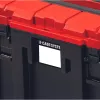 Einhell 4540021 E-Case M valigia di sistema, cassetta portautensili, polipropilene, portata 90 kg, nero/rosso