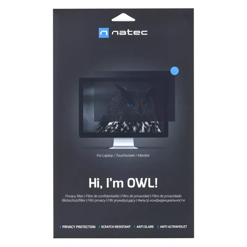 Filtro privacy per display senza cornice NATEC Owl 54,6 cm (21,5 pollici)