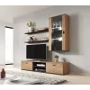 Cama set di due mensole 125cm SOHO rovere lefkas/nero