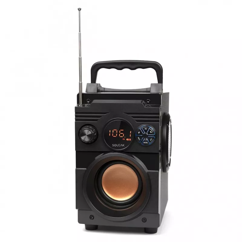 Squeak Bassblaster altoparlante Bluetooth 5.1, radio FM, lettore MP3 SQ1001