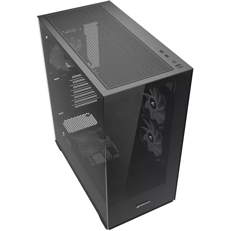 Sharkoon SK6 ARGB Tower ATX nero – case Mid-Tower ATX con illuminazione ARGB e pannello laterale in vetro temperato