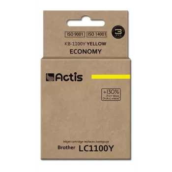 Actis KB-1100Y inchiostro (sostitutivo per Brother LC1100Y/980Y; Standard; 19 ml; giallo)