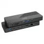 Docking station UNITEK D1079A USB4 con filo nero 100W Power Delivery
