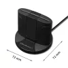 Lettore di smart card Qoltec 50632 USB 2.0 nero cavo 1m