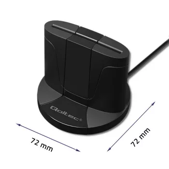 Lettore di smart card Qoltec 50632 USB 2.0 nero cavo 1m