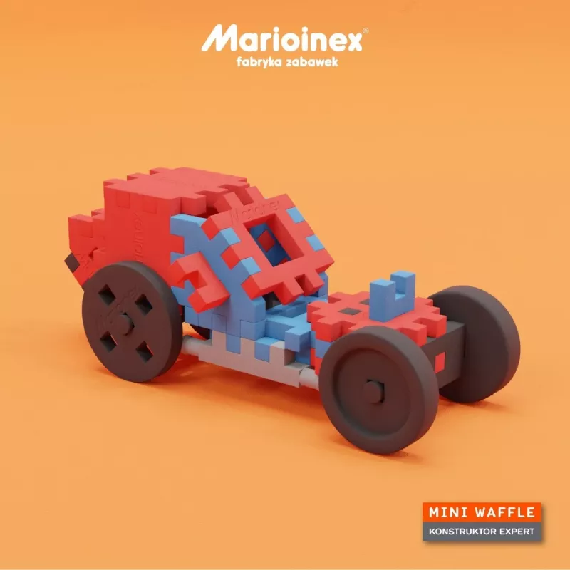 Set di costruzioni Marioinex Mini Waffle Constructor – 141 pezzi, multicolore, per bambini dai 5 anni in su