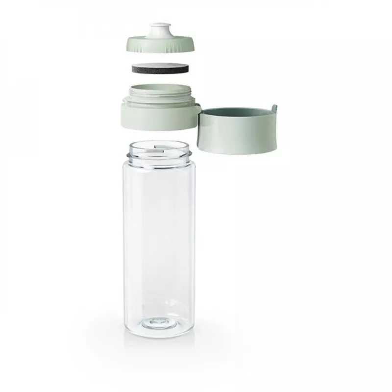 Bottiglia filtrante BRITA Vital verde pastello 600 ml con 5 dischi filtranti MicroDisc (BRITA 1059295)