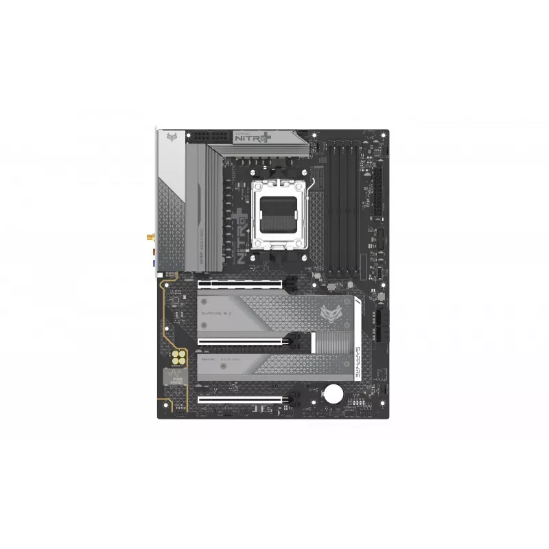 Scheda madre Sapphire NITRO+ B850A WIFI 7 AMD B850 socket AM5 micro ATX, DDR5, 4 DIMM, 256GB, Wi-Fi 7, 2.5GbE