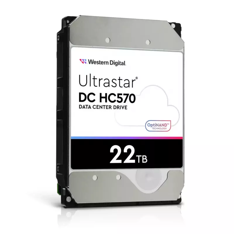 WD Ultrastar DC HC570 - disco rigido - 22TB - interno - 3.5 (8,9 cm) - SATA 6Gb/s - 7200 giri/min - buffer: 512MB - per Intel Next Unit of Computing 13 Extr