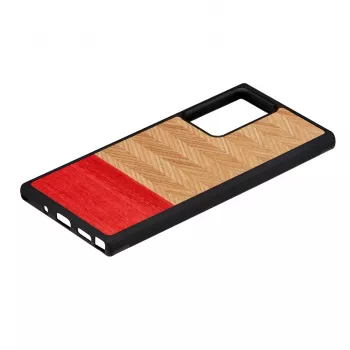 Custodia per cellulare man and wood Galaxy Note 20 Ultra motivo a spina di pesce azalea nero