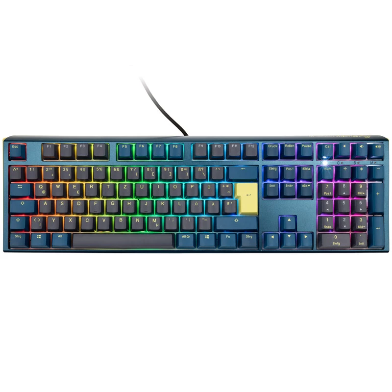 Tastiera Ducky One 3 Daybreak RGB Gaming USB meccanica nero blu verde