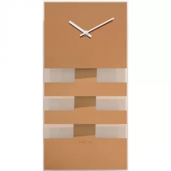 NeXtime orologio da parete 2855co Bold Stripes, 38x19 cm, da parete, rame