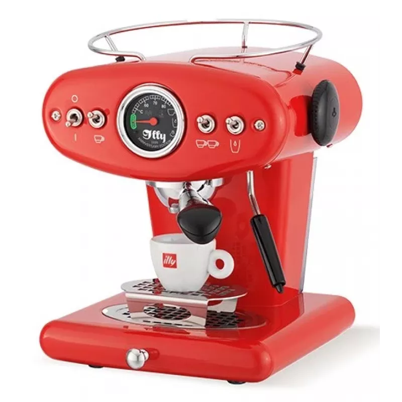 Macchina per espresso Illy X1 manuale — serbatoio acqua 1 L, 1200 W, cialde e caffè macinato, 1 erogatore