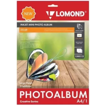 Mini album inkjet Lomond Large Heart opaco 51x68 mm (grande)