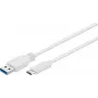 Wentronic Goobay cavo USB 3.0 SuperSpeed > USB-C™, 0,2 m - connettore maschio USB 3.0 (Type-A) > connettore maschio USB-C (67189)