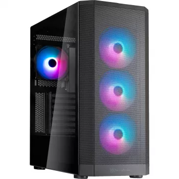 SilverStone FARA 514X nero vetro temperato (SST-FA514X-BG)
