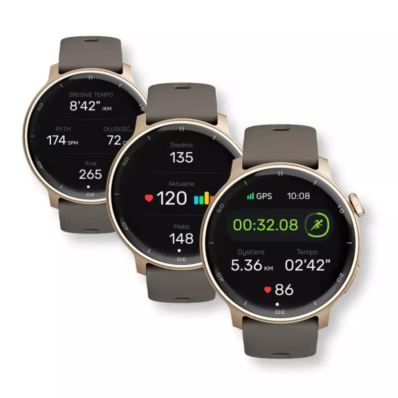 Smartwatch Stelio STSWA101GD Activ GPS 46 mm oro — smartwatch GPS da 46 mm, cassa dorata